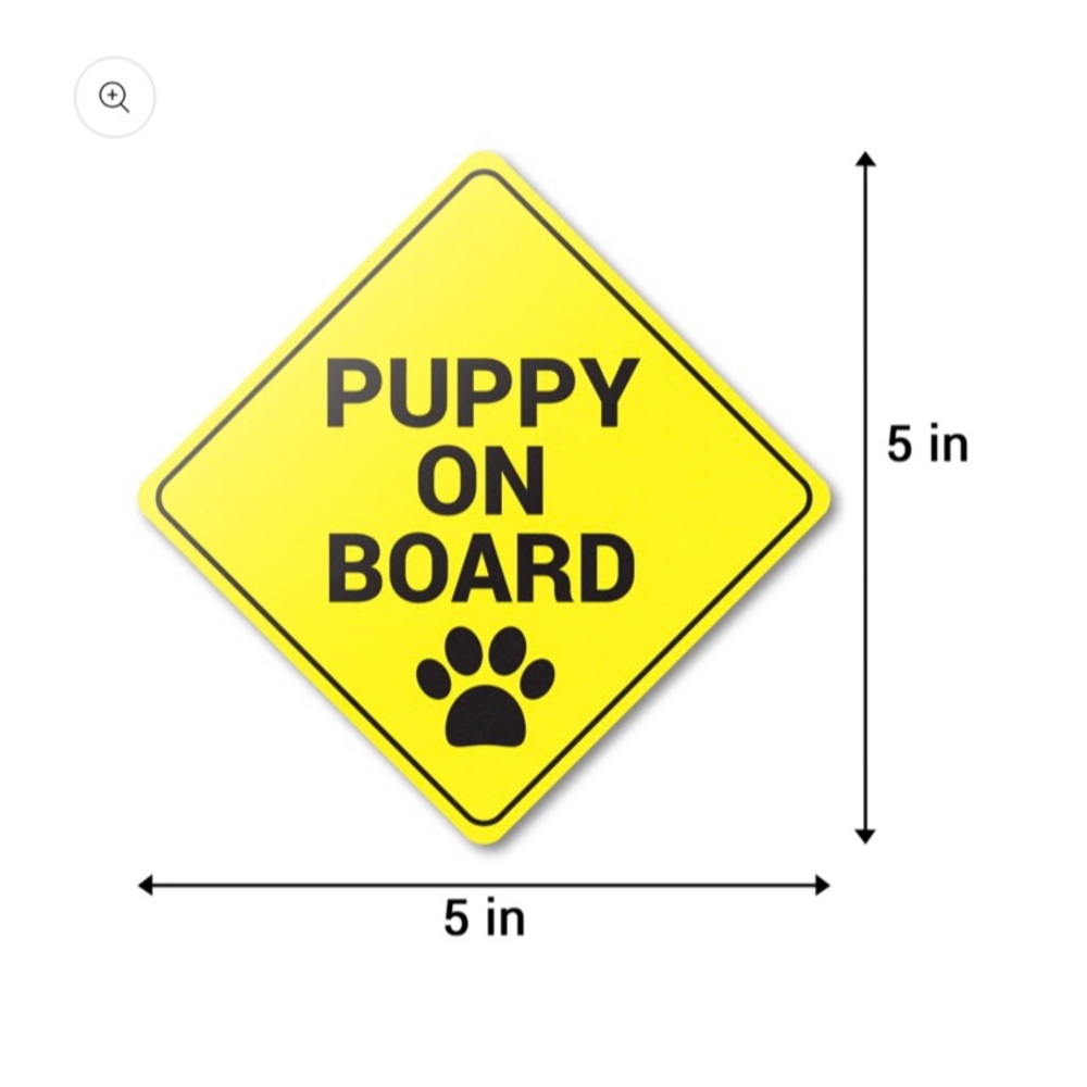 Puppy on board sticker Non vinyl!